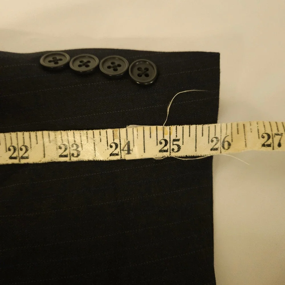 1‎ Hart Schaffner Marx Men's Gray Pinstripe Wool Sport Coat 44Rr